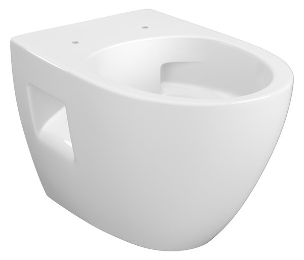 Cersanit Moduo wc mísa se sedátkem s pomalým sklápěním závěsná bez splachovacího kruhu s vírovým splachováním bílá lesk S4013-010