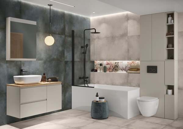 Cersanit Moduo wc mísa se sedátkem s pomalým sklápěním závěsná bez splachovacího kruhu s vírovým splachováním bílá lesk S4013-010