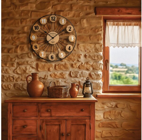 Lowell Italy Designové nástěnné hodiny 21571 Lowell 60cm