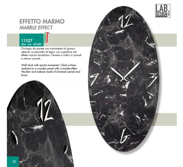 Lowell Italy Designové nástěnné hodiny 11527 Lowell 80cm