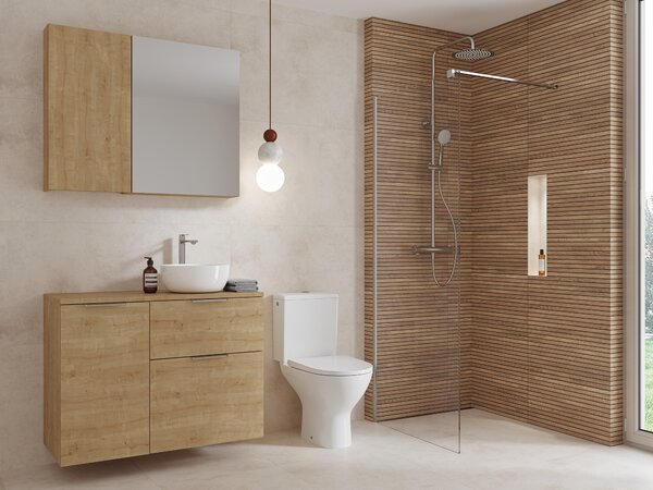 Cersanit Colour kompaktní wc s deskou s pomalým sklápěním s vírovým splachováním bílá K103-051