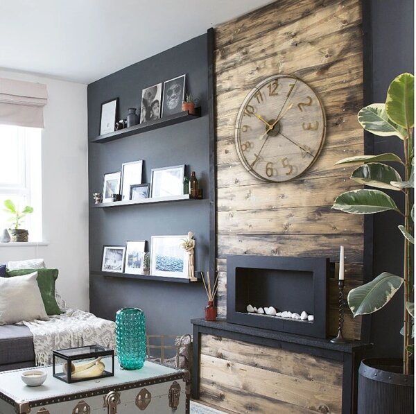 Lowell Italy Designové nástěnné hodiny 21573 Lowell 60cm