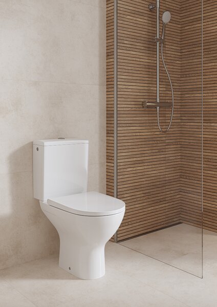Cersanit Colour kompaktní wc s deskou s pomalým sklápěním s vírovým splachováním bílá K103-051