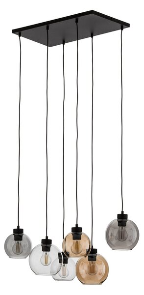 Závěsná svítidlo TK Lighting, Cubus, stmívatelné, Vícebarevná, Obývací pokoj, Sklo, Moderní