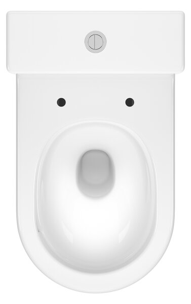 Cersanit Bonica kompaktní wc s deskou s pomalým sklápěním s vírovým splachováním bílá K3028-001