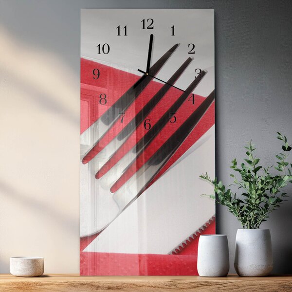 Skleněné hodiny vertikální Příbory zsppc-30x60-00171001