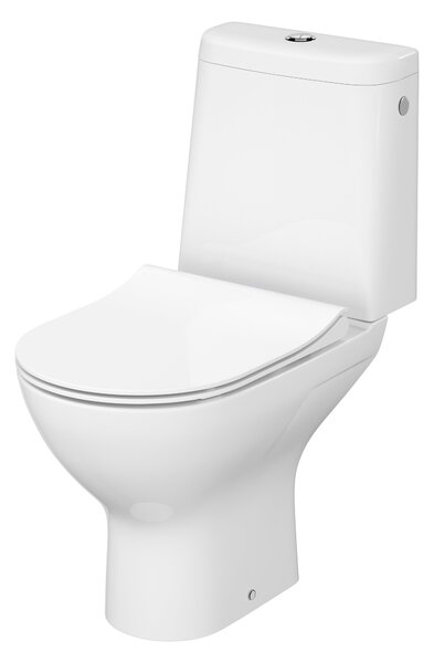 Cersanit Colour kompaktní wc s deskou s pomalým sklápěním s vírovým splachováním bílá K103-050