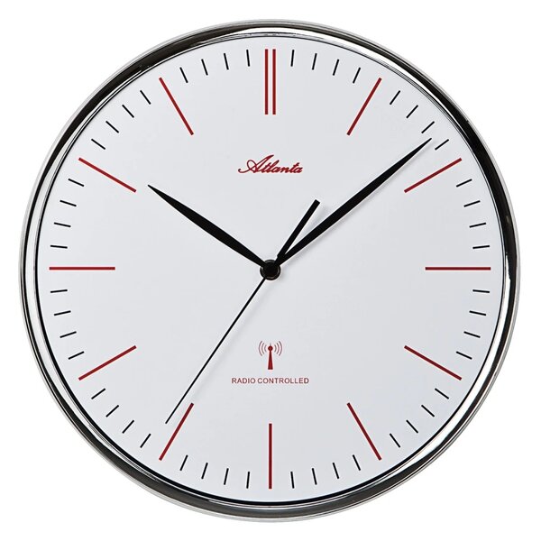 Designové nástěnné hodiny Atlanta AT4494 řízené signálem DCF 32cm