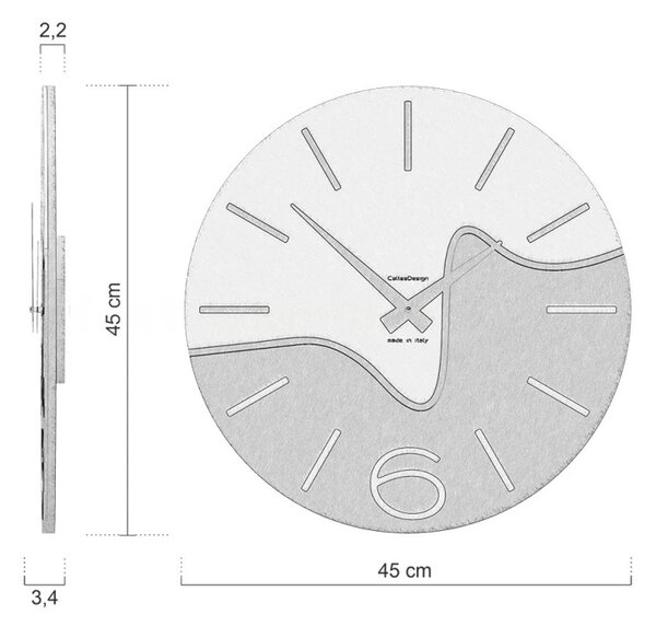 Designové hodiny 10-101-65 CalleaDesign 45 cm