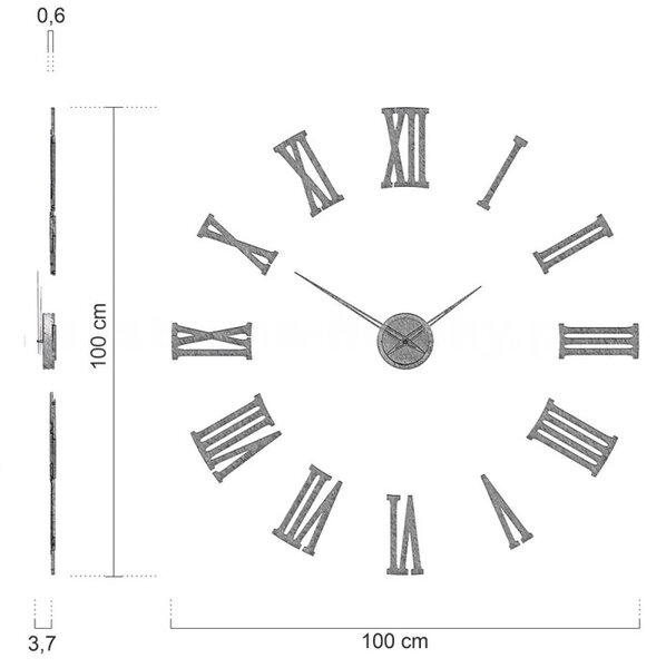 Designové hodiny 10-334-2 CalleaDesign 100cm