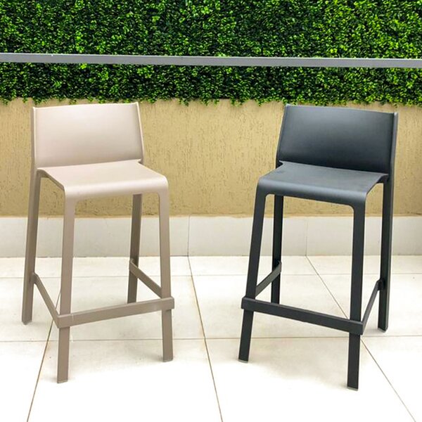 Nardi Zelená plastová barová židle Trill 65 cm
