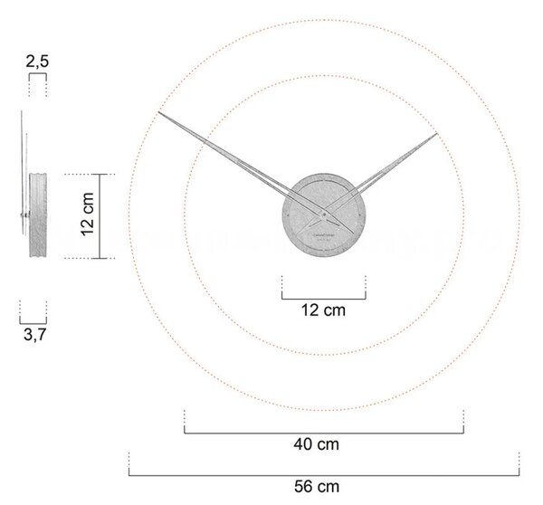 Designové hodiny 10-329-84 CalleaDesign 56cm