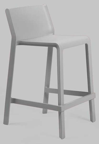 Nardi Šedá plastová barová židle Trill 65 cm