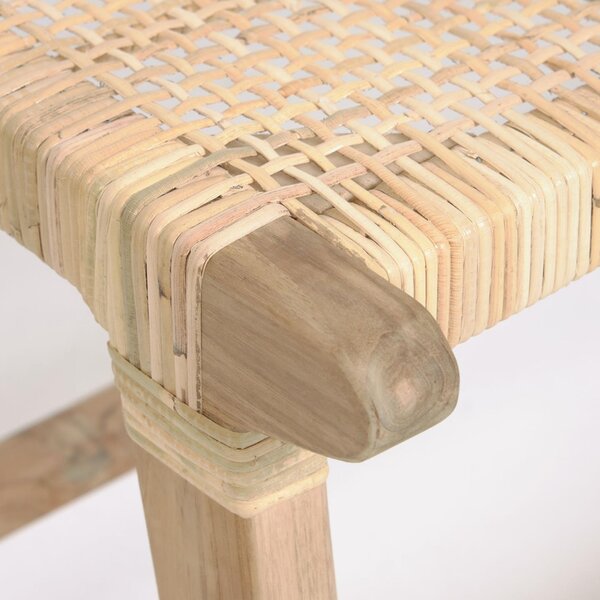 Kave Home Ratanová lavice Beida 120 cm