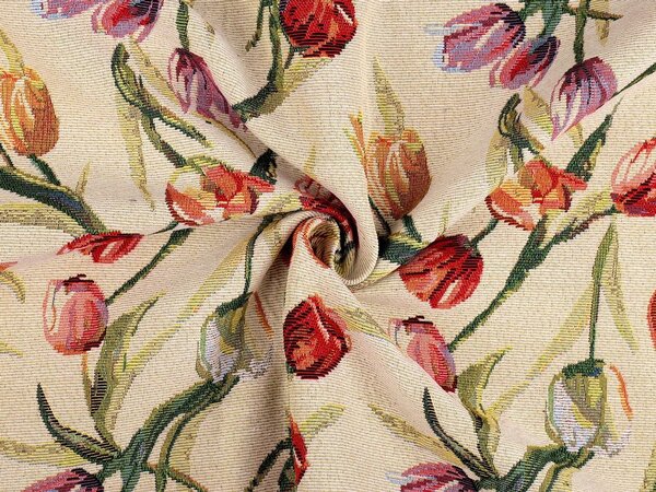 Gobelín tulipány šíře 150 cm - metráž