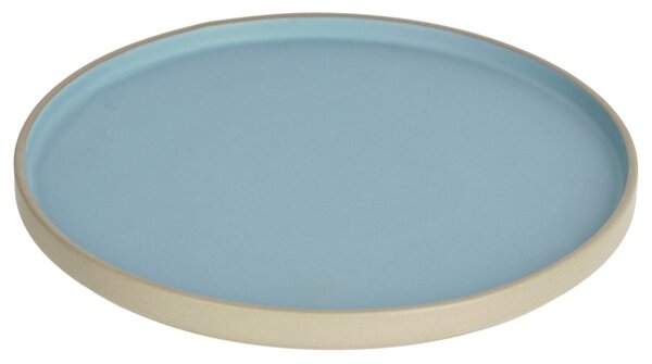 Modrý porcelánový talíř Kave Home Midori 24 cm