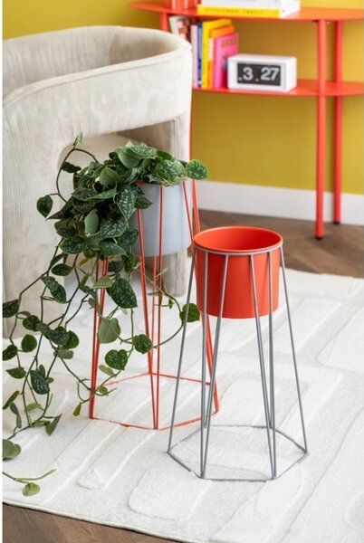 Designové nástěnné-stolní překlápěcí hodiny 6055GR Karlsson 20cm