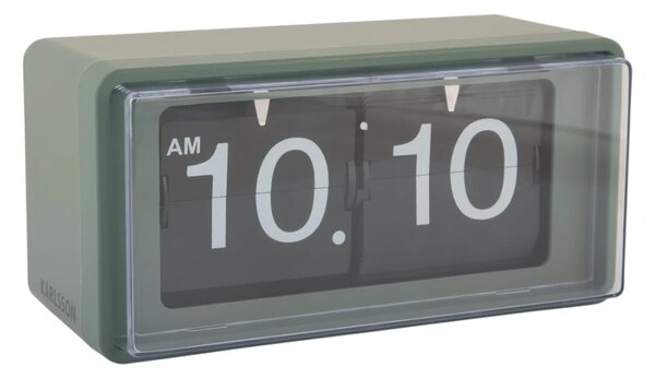 Designové nástěnné-stolní překlápěcí hodiny 6055GR Karlsson 20cm
