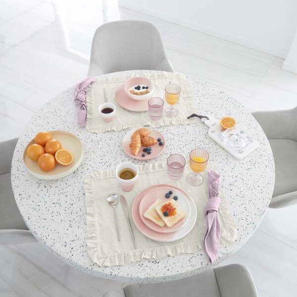 Růžová porcelánová mísa Kave Home Sayuri 24,3 cm
