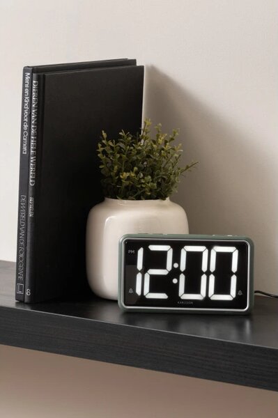 Digitální LED stolní hodiny 6035GR Karlsson 16cm