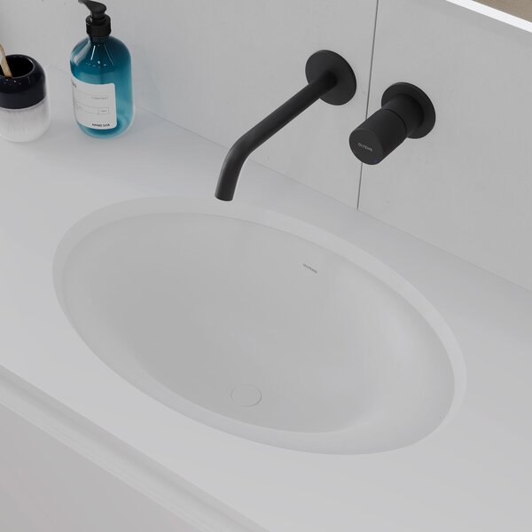 Oltens Gapa umyvadlo 61x41 cm oválné pod pult bílá lesk 40105000