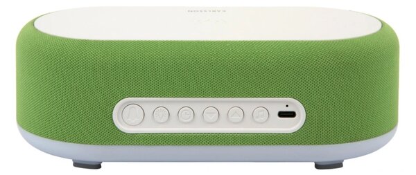 Stolní hodiny s budíkem, nabíječkou smartphonů a Bluetooth reproduktorem 6033BG Karlsson 20cm