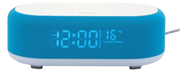 Stolní hodiny s budíkem, nabíječkou smartphonů a Bluetooth reproduktorem 6033BB Karlsson 20cm