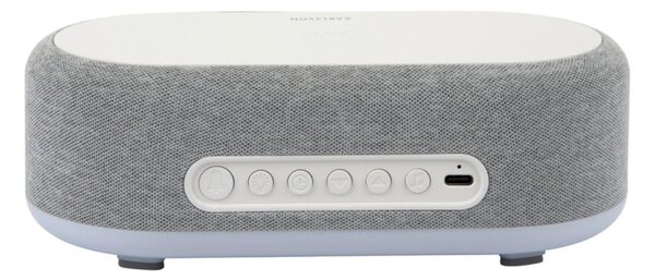 Stolní hodiny s budíkem, nabíječkou smartphonů a Bluetooth reproduktorem 6033GY Karlsson 20cm