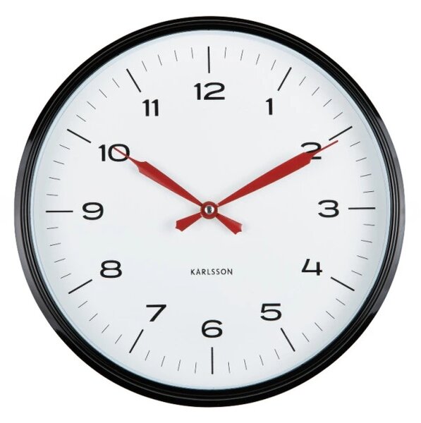 Designové nástěnné hodiny 6056BK Karlsson 30cm