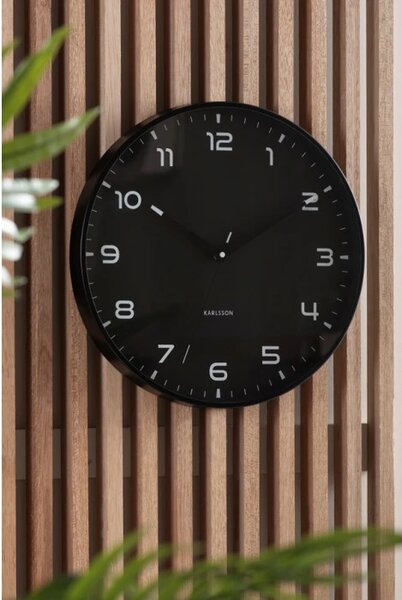 Designové nástěnné hodiny 6053BK Karlsson 40cm