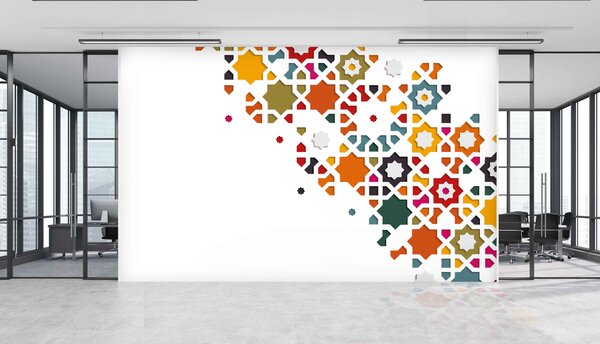 Malvis ® Tapeta na stěnu barevné tvary Vel. (šířka x výška): 144 x 105 cm