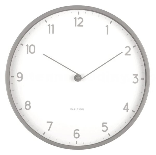 Designové nástěnné hodiny 6057GY Karlsson 30cm