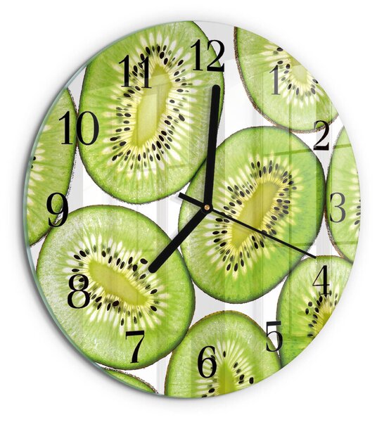 Skleněné nástěnné hodiny Kiwi zsoc-fi30-00183644