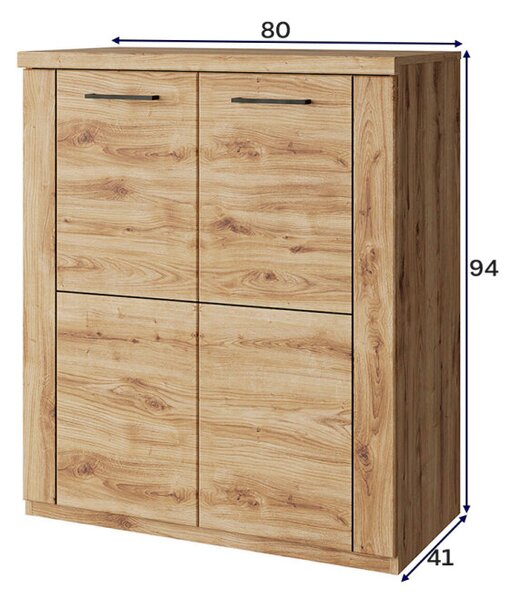Komoda 2d dub navarra Doorset