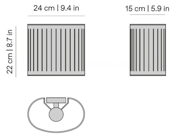 NOMON Nomon-LED luxusní nástěnná lampa Autumn Wall 24cm/1x-E27/230V