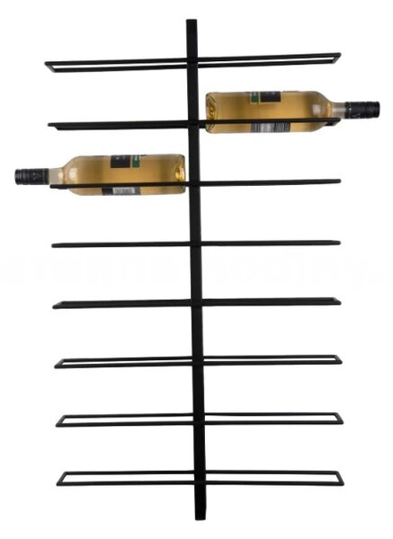 Nástěnný stojan na víno PT4091BK Present Time 90cm