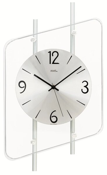 Designové nástěnné hodiny 5582 AMS řízené rádiovým signálem 45cm