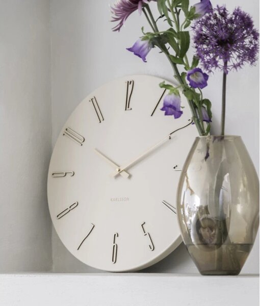 Designové nástěnné hodiny 6072WH Karlsson 40cm