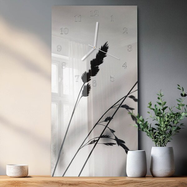 Skleněné hodiny vertikální Obilí zsppb-30x60-00089301