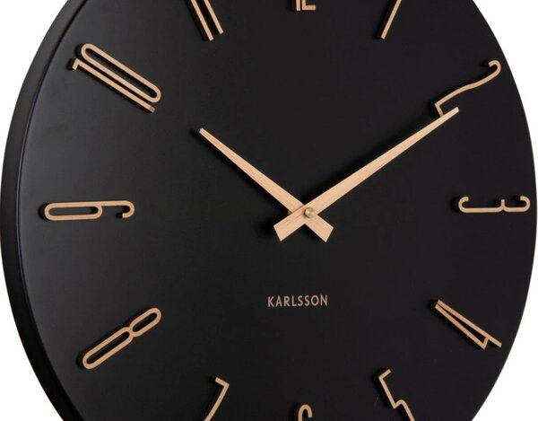 Designové nástěnné hodiny 6072BK Karlsson 40cm