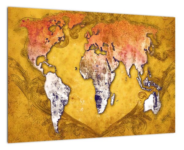 Obraz mapy světa