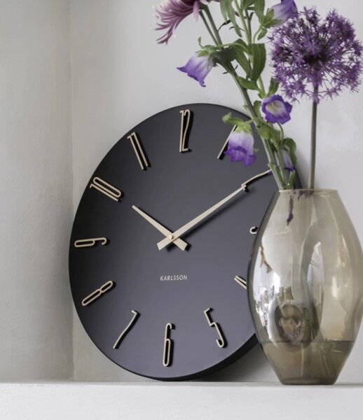 Designové nástěnné hodiny 6072BK Karlsson 40cm