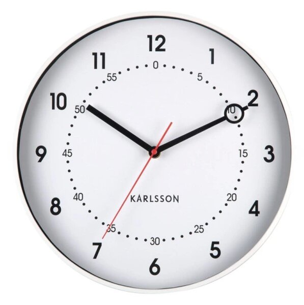 Designové nástěnné hodiny 6038WH Karlsson 32cm