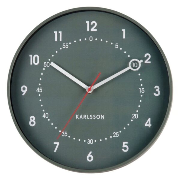 Designové nástěnné hodiny 6038GR Karlsson 32cm
