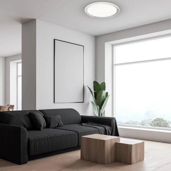 Stropní LED svítidlo Layla, 1x LED 50w, 3000-6000k, w/ch, s ovladačem
