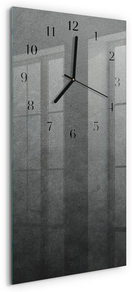 Skleněné hodiny vertikální Mramorová zeď zsppc-30x60-00171250