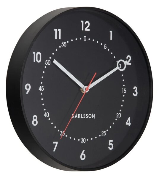 Designové nástěnné hodiny 6038BK Karlsson 32cm