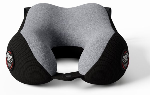 Cestovní polštář na krk, do letadla, paměťová pěna, šedo-černý: Diablo TRAVEL PILLOW