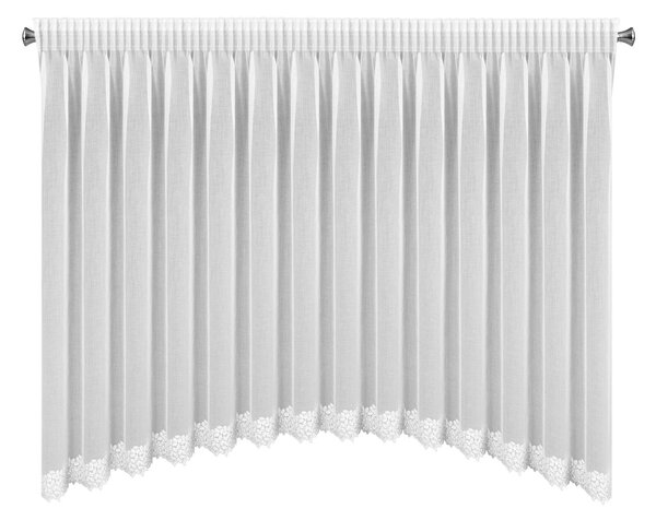 ZÁCLONA NA PÁSCE HESTIA 400X160 CM BÍLÁ
