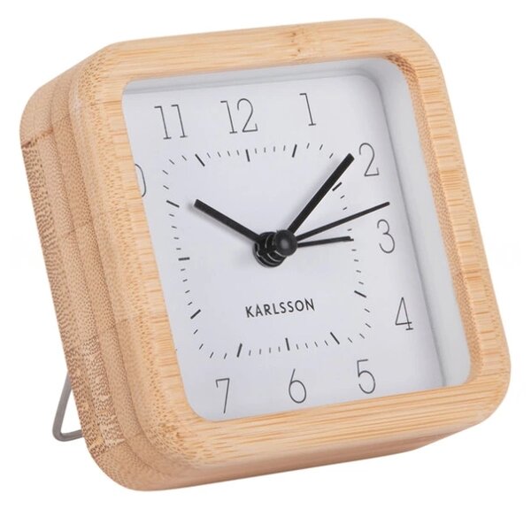 Designový budík 5924WH Karlsson 9cm